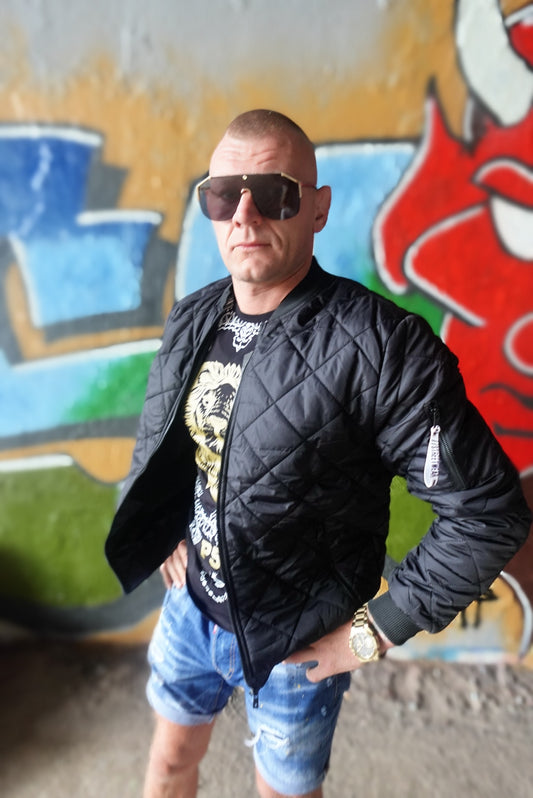 Czarna Bomberka Dudek P56 - Styl i Charakter