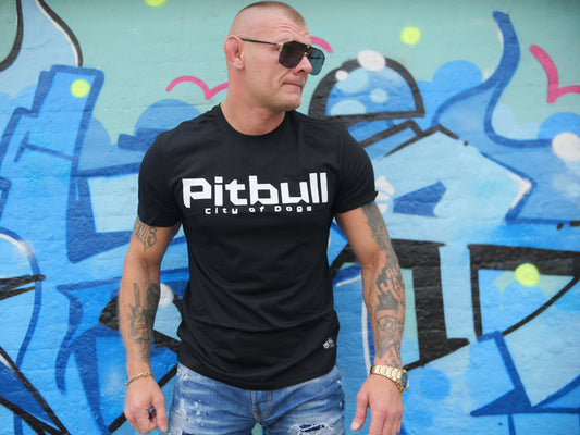 Koszulka Pitbull – Czarna „City of Dogs 1989”